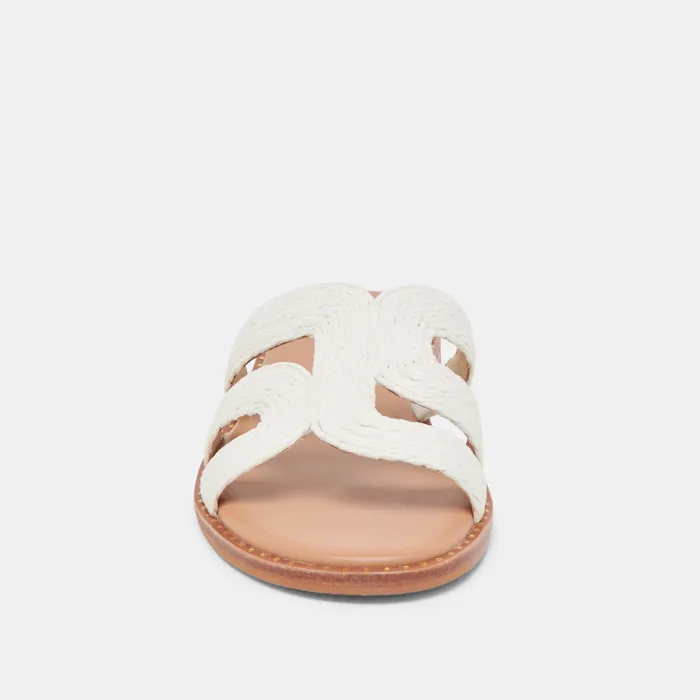 EMON SANDALS WHITE RAFFIA — view 9