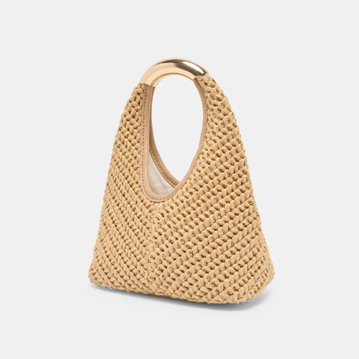 EVELISE Natural Raffia Mini Handbag — view 5