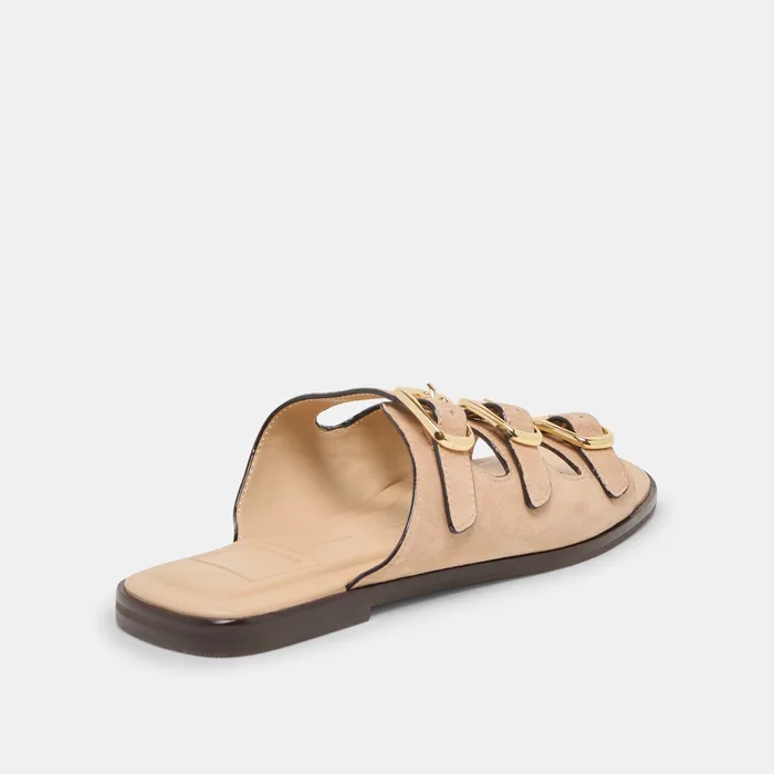 Fin Bamboo Suede Sandals — view 6
