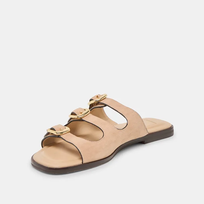 Fin Bamboo Suede Sandals — view 7