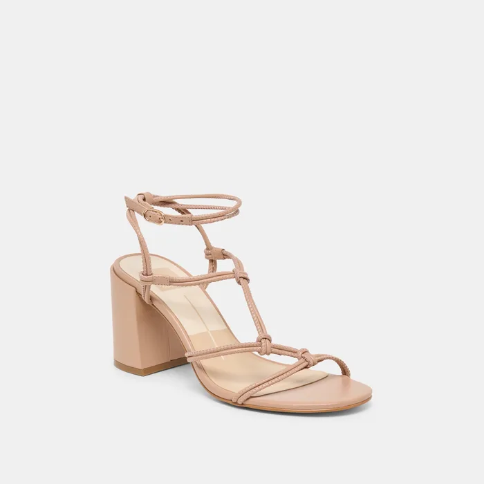 Fizzy Lt Tan Leather Heels — view 3