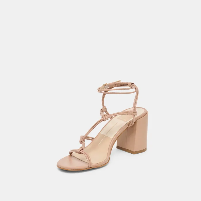 Fizzy Lt Tan Leather Heels — view 5
