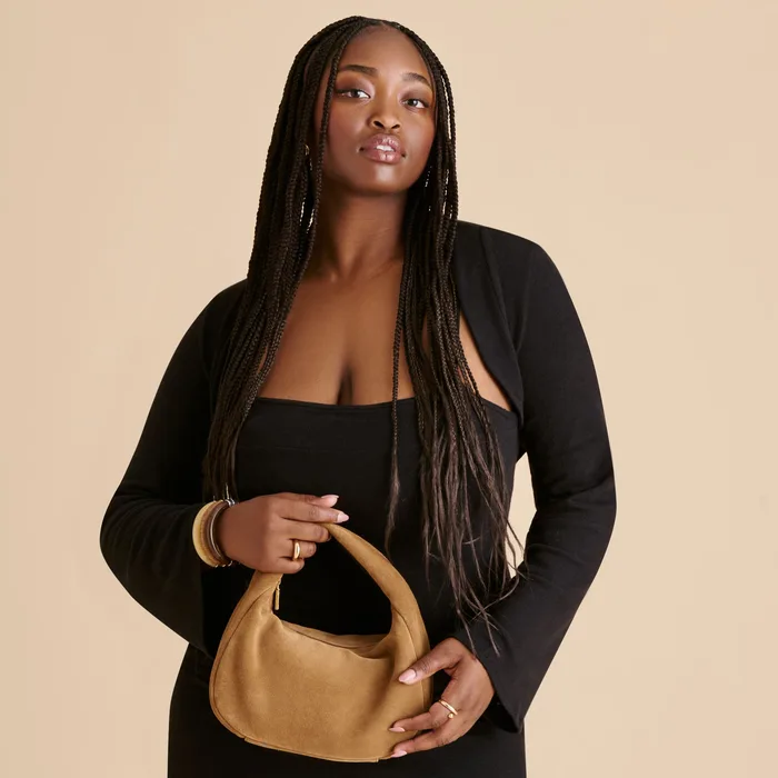 Frankie Brown Suede Handbag — view 5