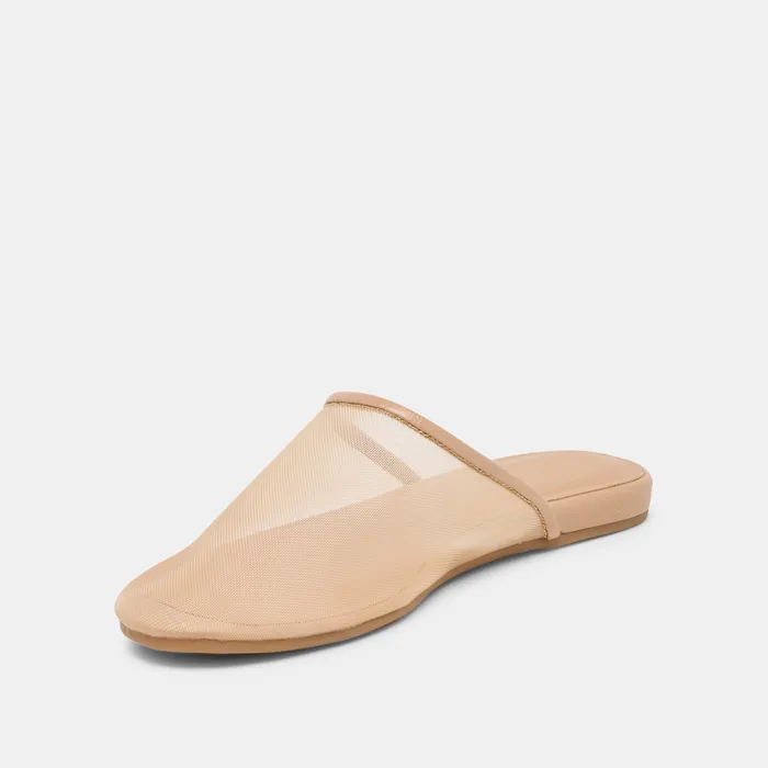 Geni Lt Tan Mesh Flats — view 8