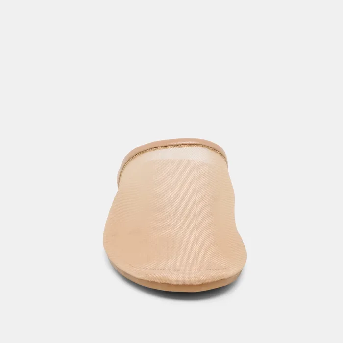 Geni Lt Tan Mesh Flats — view 10