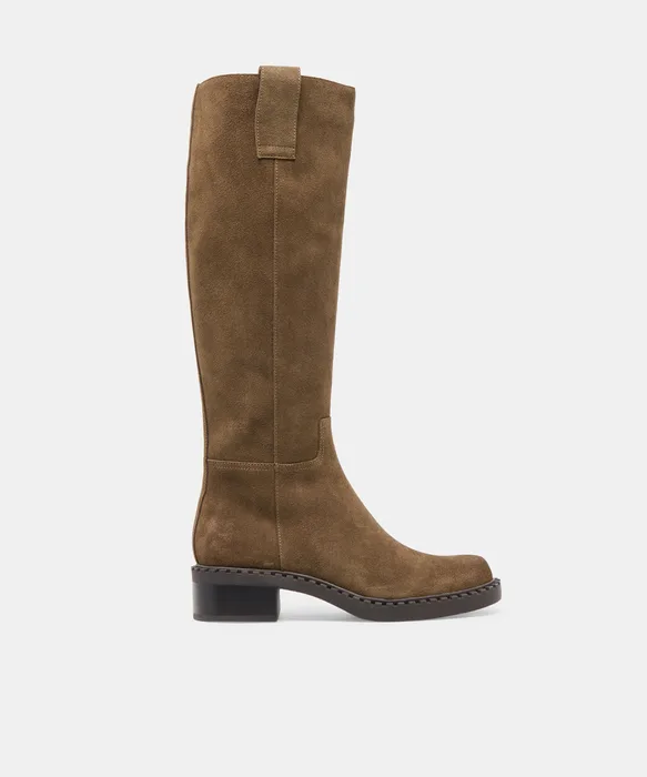 Glory H2O Waterproof Olive Suede Boots — view 2
