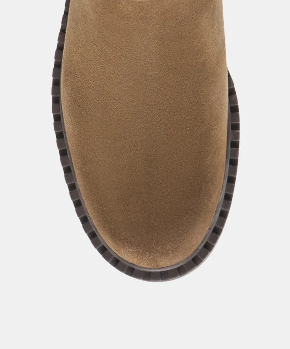 Glory H2O Waterproof Olive Suede Boots — view 4