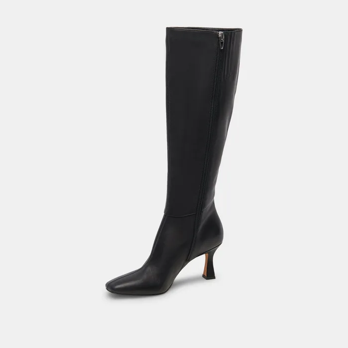 Gyra Black Leather Boots — view 13