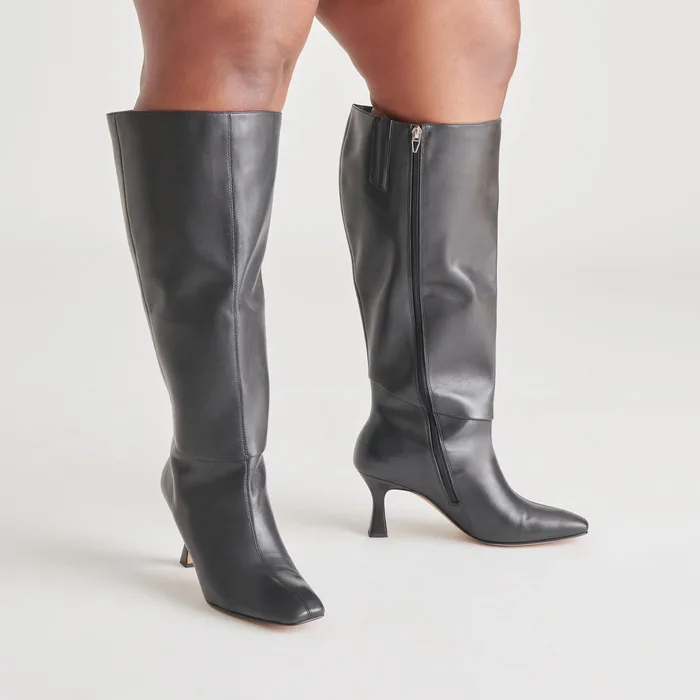 Gyra Extra Wide Calf Black Boots — view 3