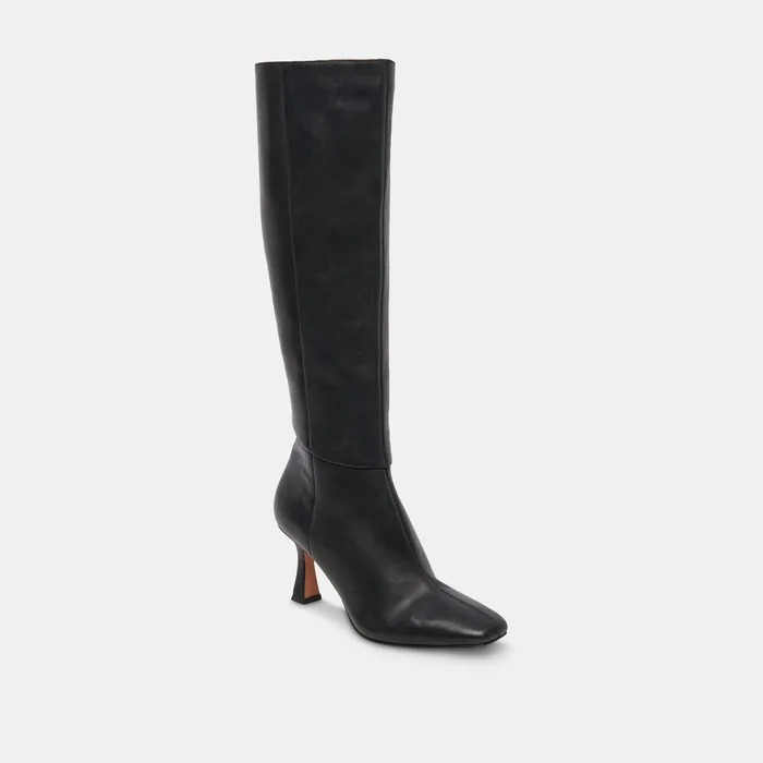 Gyra Extra Wide Calf Black Boots — view 4