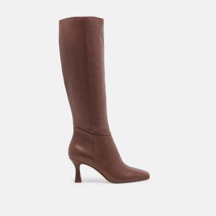 GYRA WIDE CALF BOOTS CHOCOLATE LEATHER — view 2