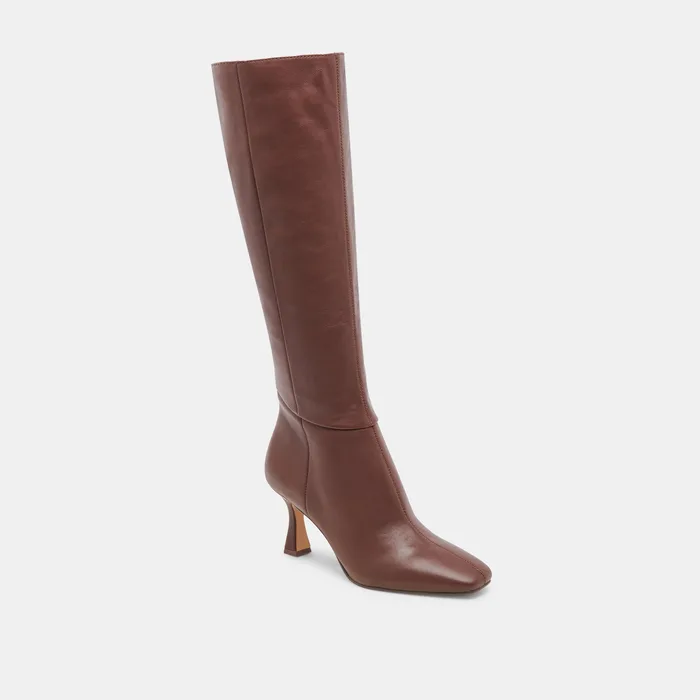 GYRA WIDE CALF BOOTS CHOCOLATE LEATHER — view 4