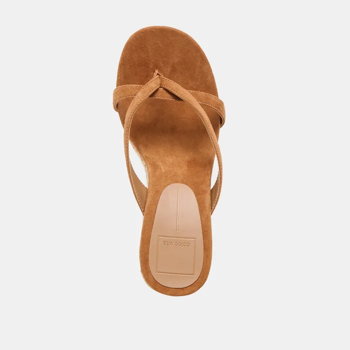 Helan Espadrille Brown Suede Wedges — view 10