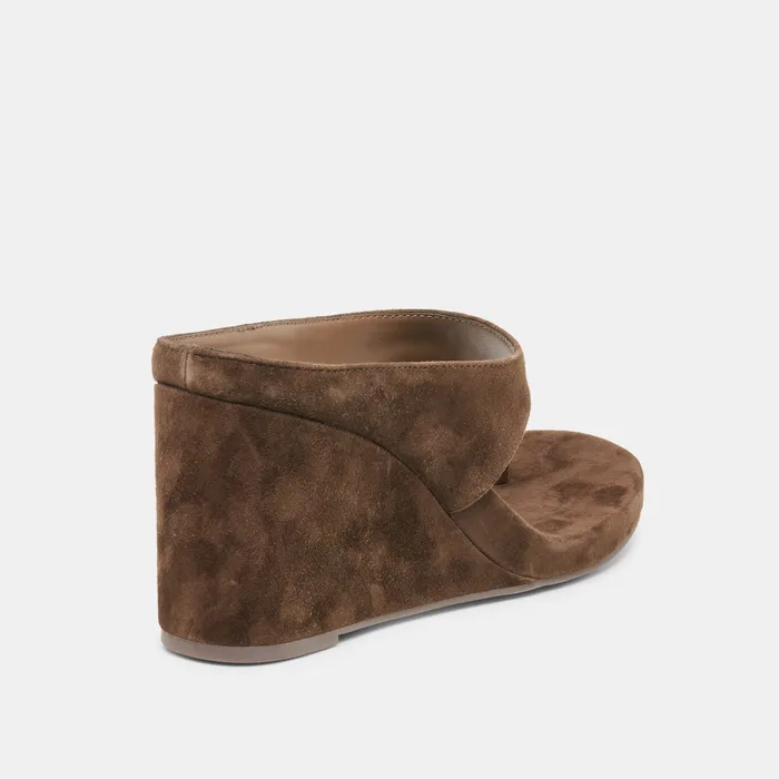 Hinna Dk Brown Suede Wedges — view 4