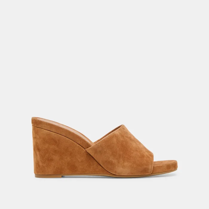 Holta Brown Suede Wedges — view 2