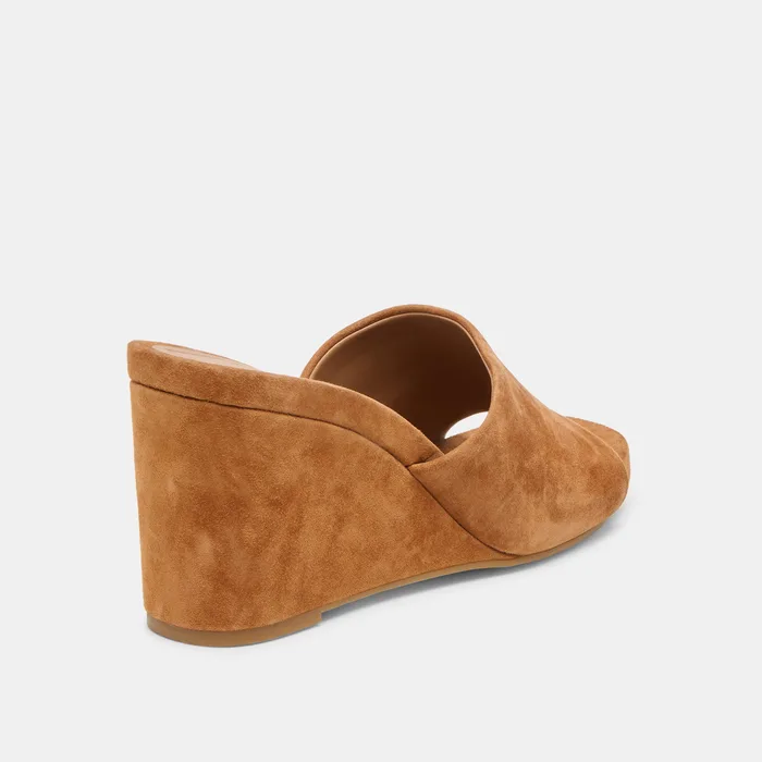 Holta Brown Suede Wedges — view 4