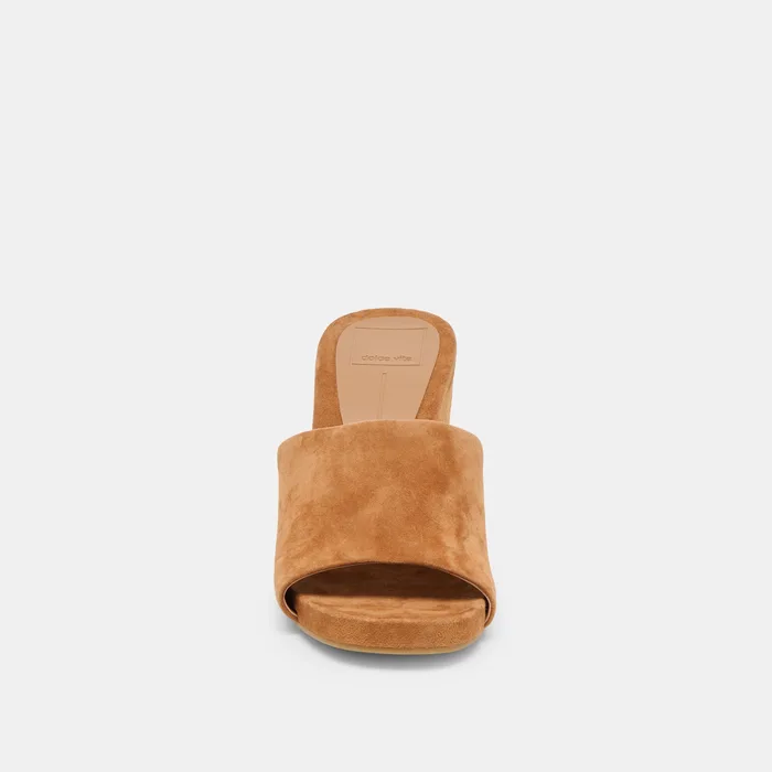 Holta Brown Suede Wedges — view 7