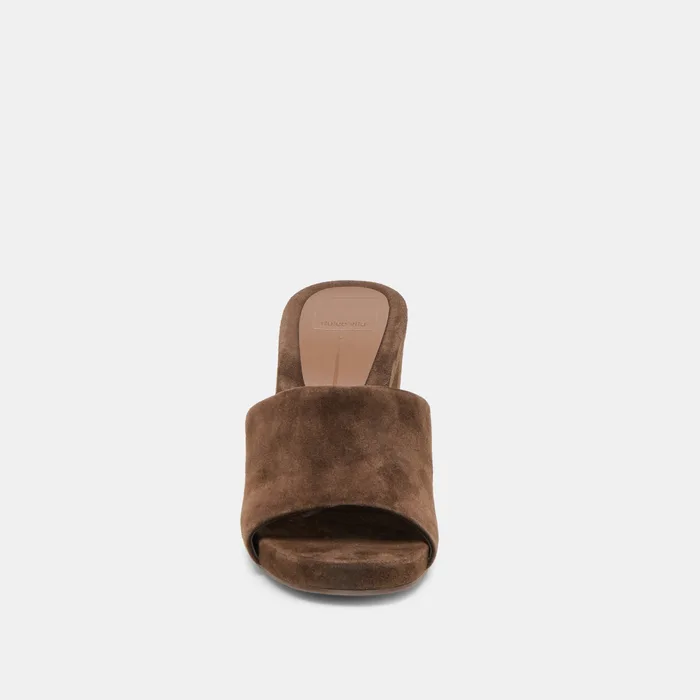 Holta Dk Brown Suede Wedges — view 7