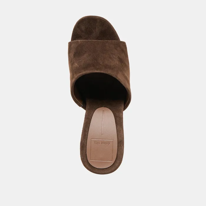 Holta Dk Brown Suede Wedges — view 9