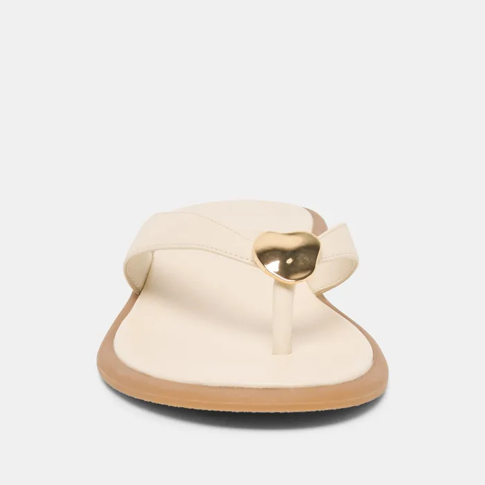 Jaina Bone Leather Sandals — view 8