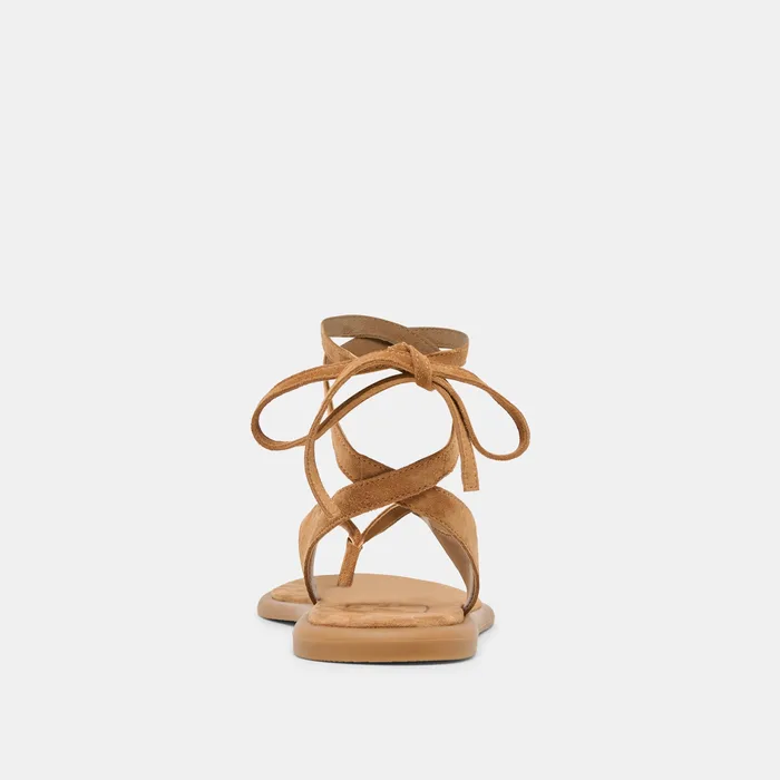 Jayden Teak Suede Sandals — view 8