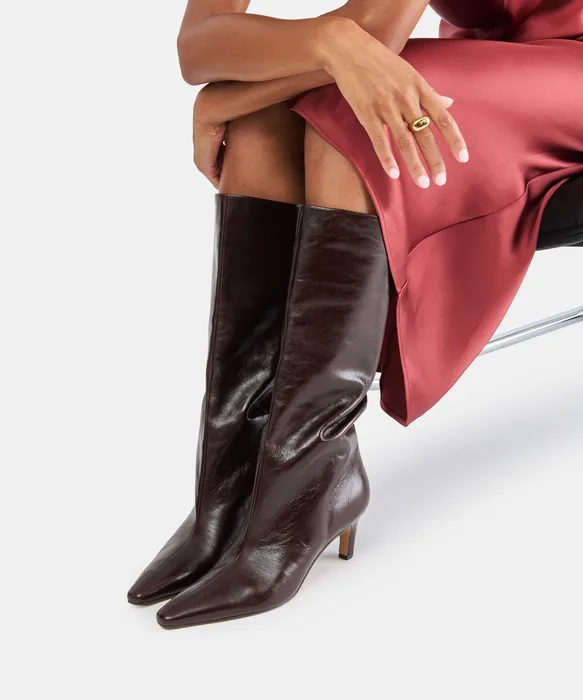 Jazmin Boots Black Cherry Leather — view 5