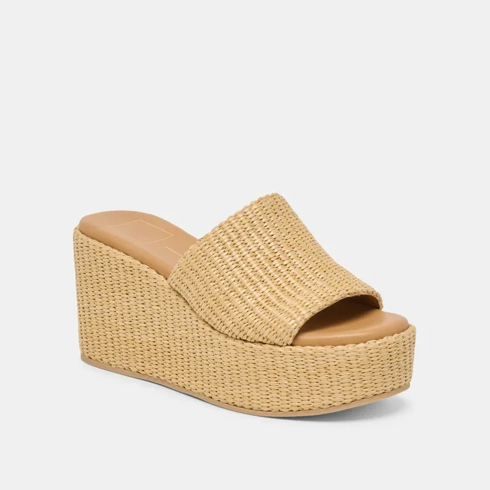 Joclyn Lt Natural Raffia Wedges — view 3
