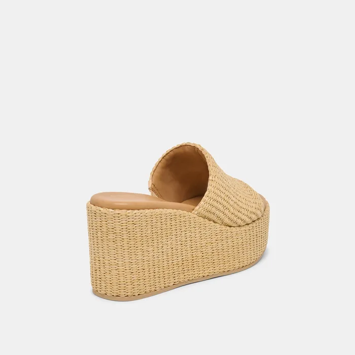 Joclyn Lt Natural Raffia Wedges — view 4