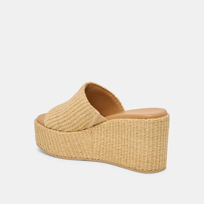 Joclyn Lt Natural Raffia Wedges — view 6