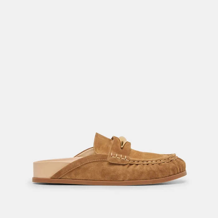 Jodero Lt Brown Suede Flats — view 2
