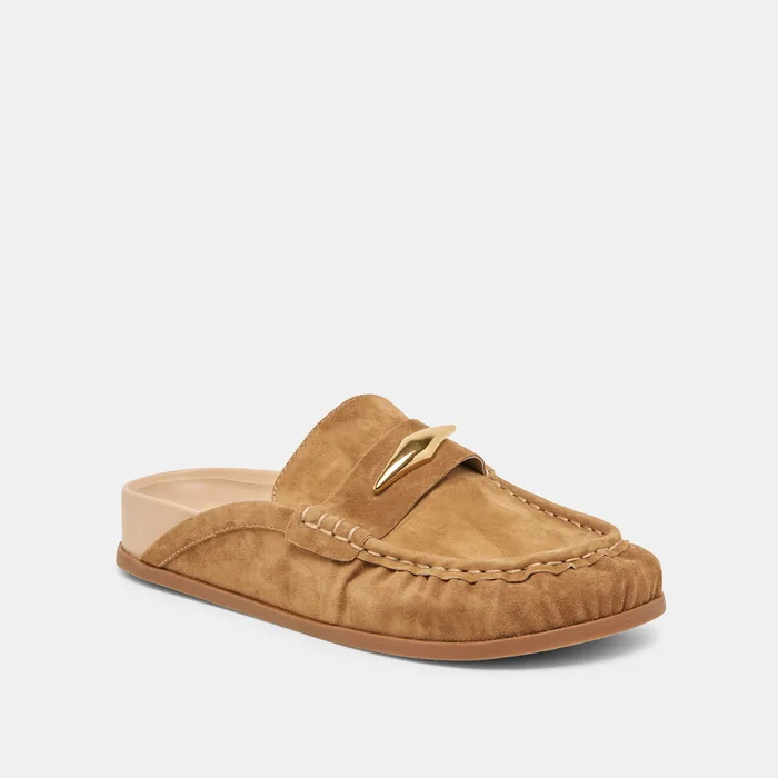 Jodero Lt Brown Suede Flats — view 4