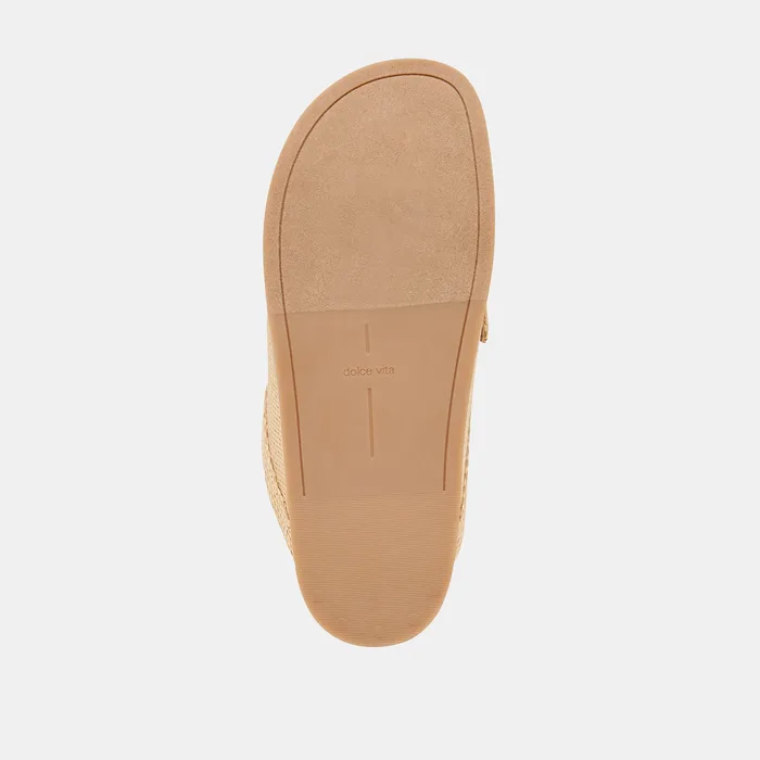 JODERO FLATS LT NATURAL RAFFIA