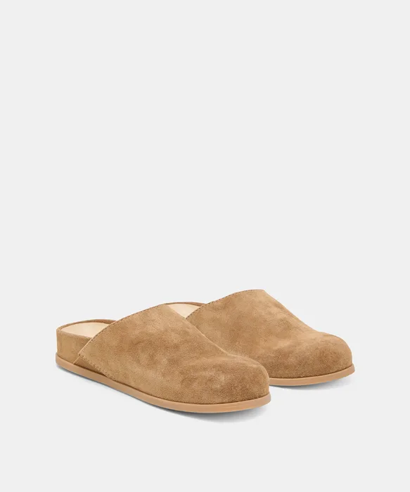Joney Lt Brown Suede Flats — view 3