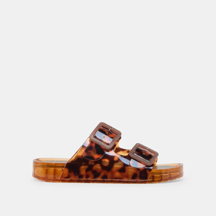 Julio Tortoise Vinyl Sandals — view 2