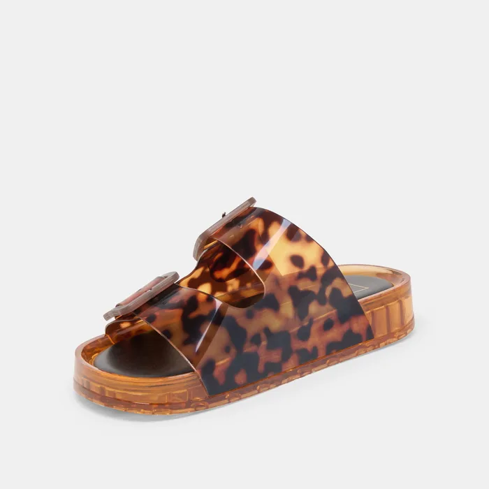 Julio Tortoise Vinyl Sandals — view 11