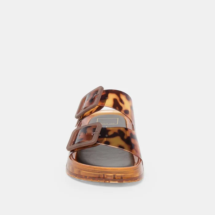 Julio Tortoise Vinyl Sandals — view 13