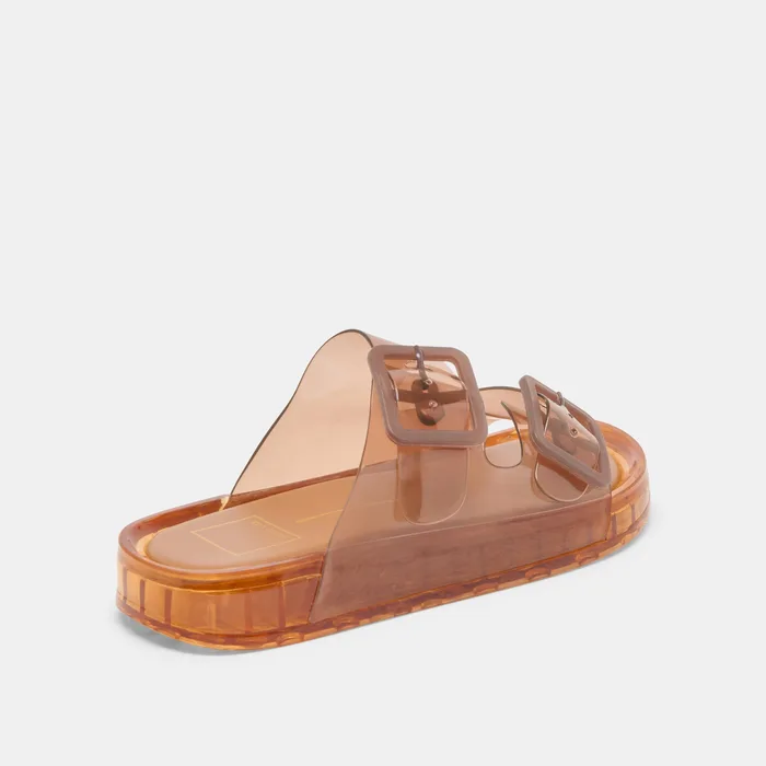 Julio Whiskey Vinyl Sandals — view 6