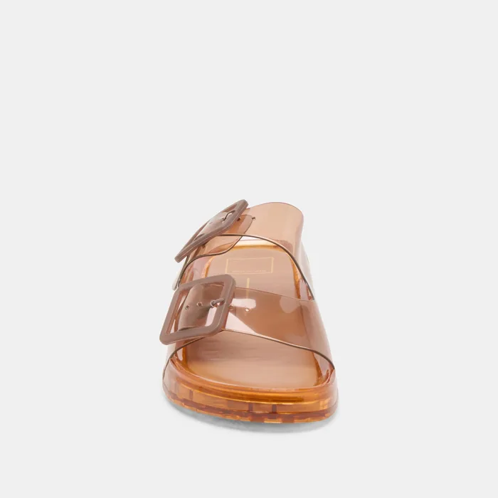 Julio Whiskey Vinyl Sandals — view 9