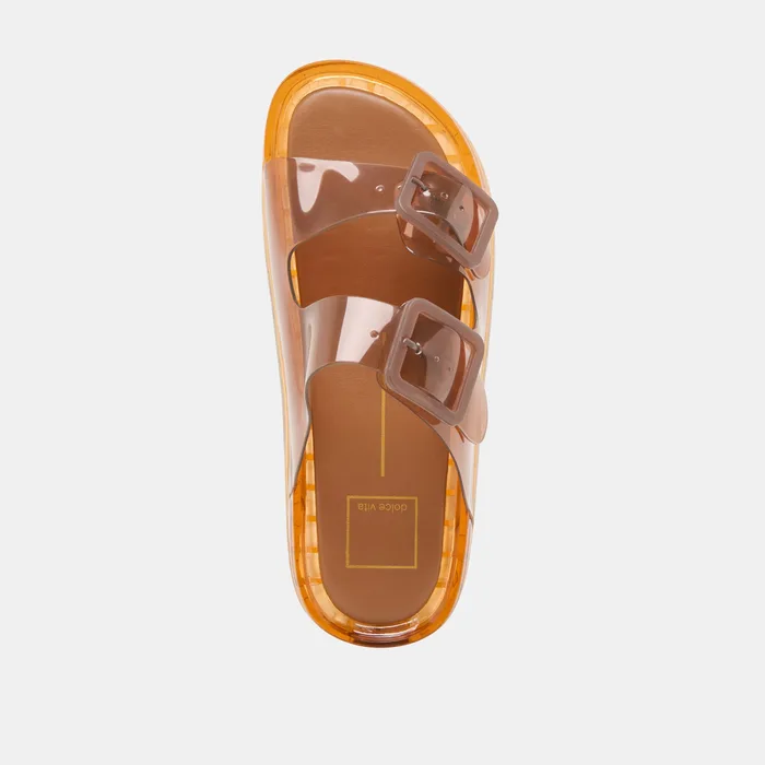 Julio Whiskey Vinyl Sandals — view 11