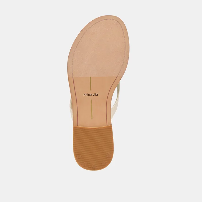 JUNY SANDALS OFF WHITE LEATHER