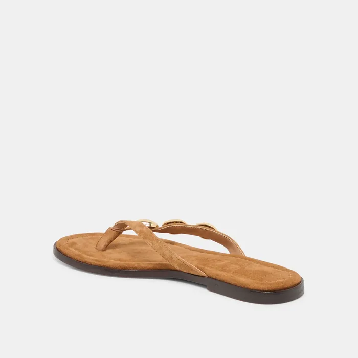 Juny Teak Suede Sandals — view 8