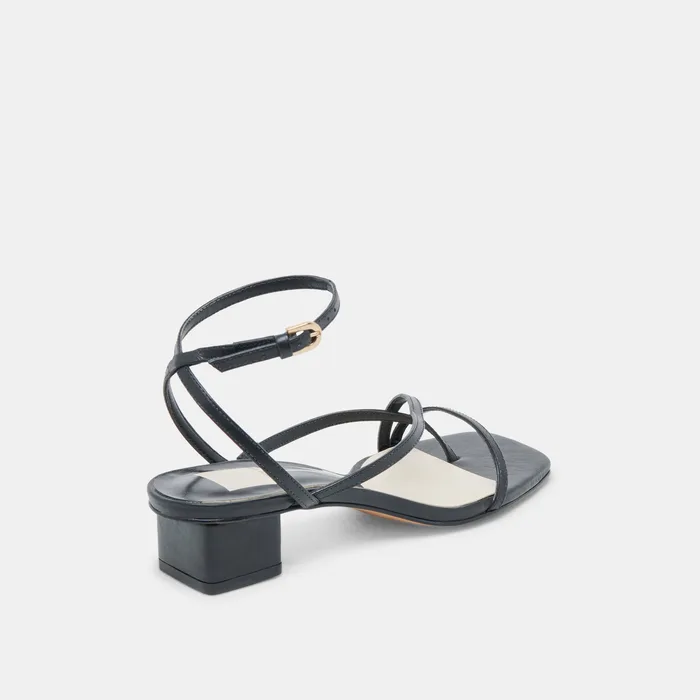 KARLOS SANDALS BLACK LEATHER — view 6
