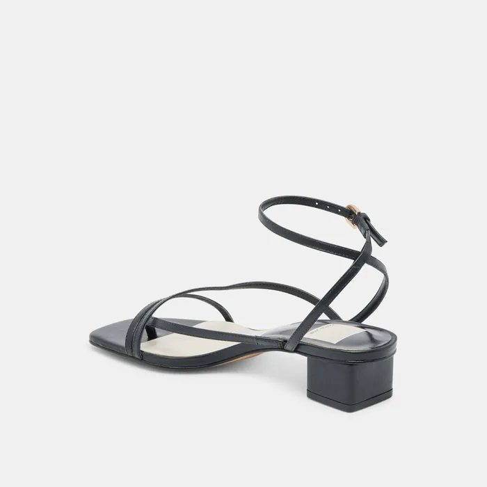 KARLOS SANDALS BLACK LEATHER — view 8