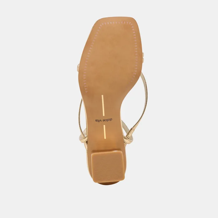 KARLOS SANDALS GOLD METALLIC STELLA