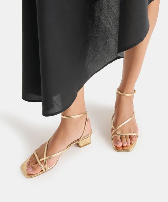 KARLOS SANDALS GOLD METALLIC STELLA — view 3