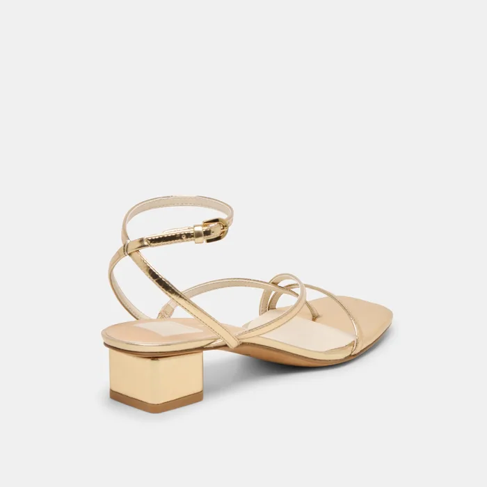 KARLOS SANDALS GOLD METALLIC STELLA — view 5