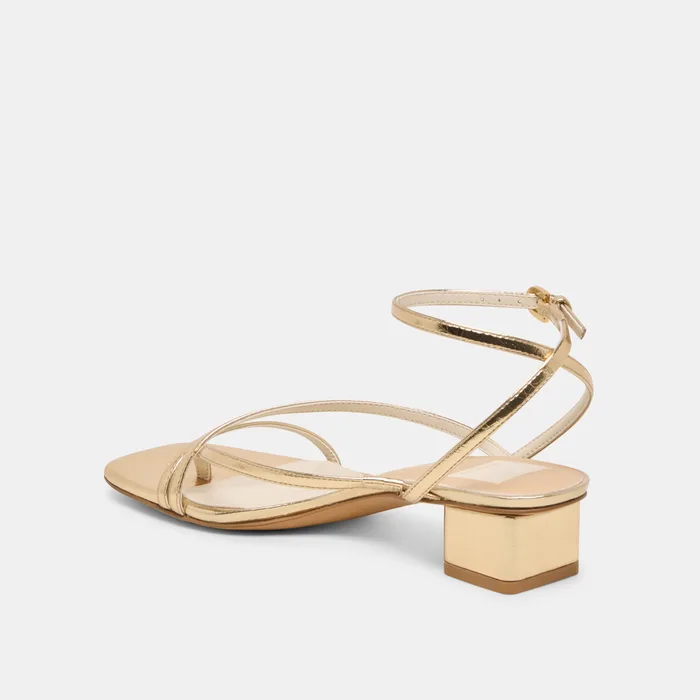 KARLOS SANDALS GOLD METALLIC STELLA — view 7