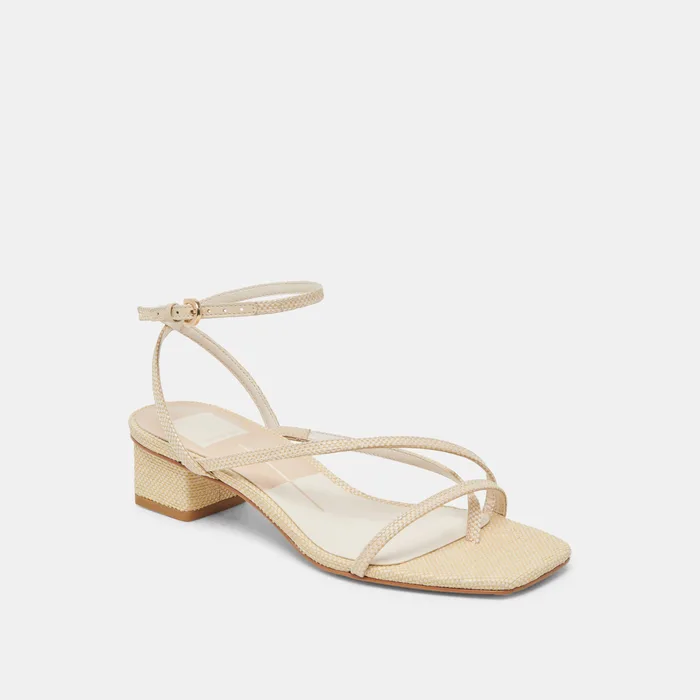 KARLOS SANDALS NATURAL WOVEN RAFFIA — view 3
