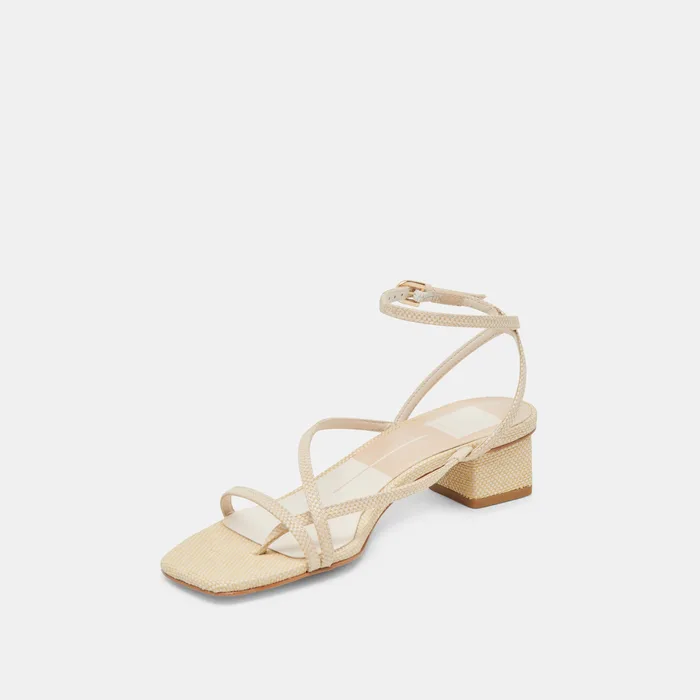 KARLOS SANDALS NATURAL WOVEN RAFFIA — view 5