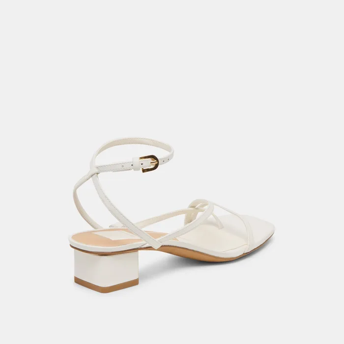 Karlos True White Leather Sandals — view 5